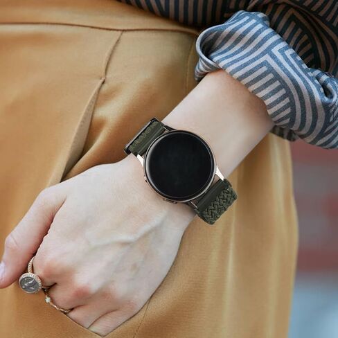 Vancle شريط مطاطي مضفر متوافق مع Garmin Vivoactive 5 / Vivoactive 3 Watch Band، Garmin Venu 2 Plus / Venu Sq / Venu Watch Bands Women Men، أشرطة حلقة قابلة للتمدد لـ Garmin Vivoactive 5، Vivoactive 3 Music، Venu Sq2، Venu Sq Music، Ven in Saudi Arabia