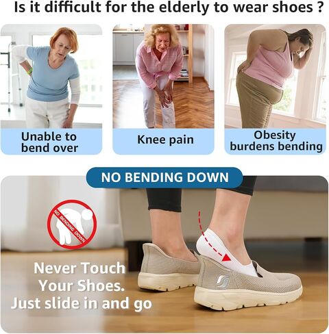 STQ Slip ins Walking Shoes Women Hands Free Slip on Sneakers Thick Sole Cushioned Shoes in Saudi Arabia