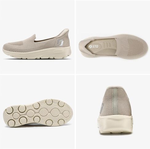 STQ Slip ins Walking Shoes Women Hands Free Slip on Sneakers Thick Sole Cushioned Shoes in Saudi Arabia