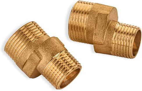 موصل غريب الأطوار محول غريب الأطوار 1/2 بوصة ذكر × 3/4 بوصة ذكر محول خلاط نحاسي غريب الأطوار صنبور 0.5 بوصة ذكر × 0.75 بوصة ذكر محول نحاسي حزمة من 2 in Kuwait