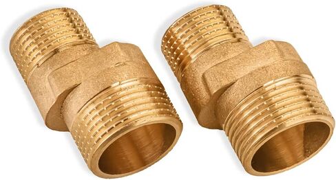 موصل غريب الأطوار محول غريب الأطوار 1/2 بوصة ذكر × 3/4 بوصة ذكر محول خلاط نحاسي غريب الأطوار صنبور 0.5 بوصة ذكر × 0.75 بوصة ذكر محول نحاسي حزمة من 2 in Kuwait