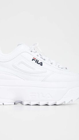 حذاء رياضي نسائي من Fila Disruptor Ii Wedge، أبيض/كحلي/أحمر، 11 in Saudi Arabia