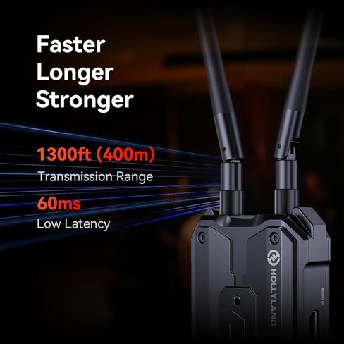 Hollyland Pyro H TX Wireless HDMI جهاز إرسال فيديو لاسلكي ثنائي النطاق 4K30/1080p60 1300ft Los Range 60ms الكمون، ما يصل إلى 4 أجهزة استقبال، مسح القنوات الذكية، UVC Live Stream (TX فقط) in Kuwait