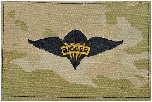 Army Embroidered Badge on OCP Sew On Pararigger in Saudi Arabia
