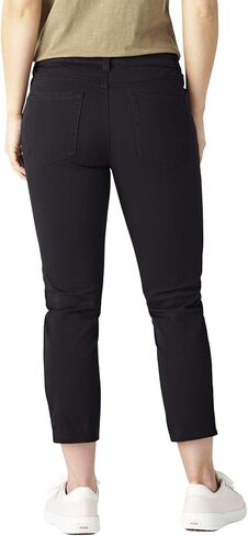 Dickies Women's Perfect Shape Twill Capris, Rinsed Black in Saudi Arabia