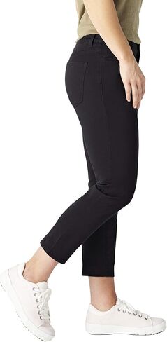 Dickies Women's Perfect Shape Twill Capris, Rinsed Black in Saudi Arabia