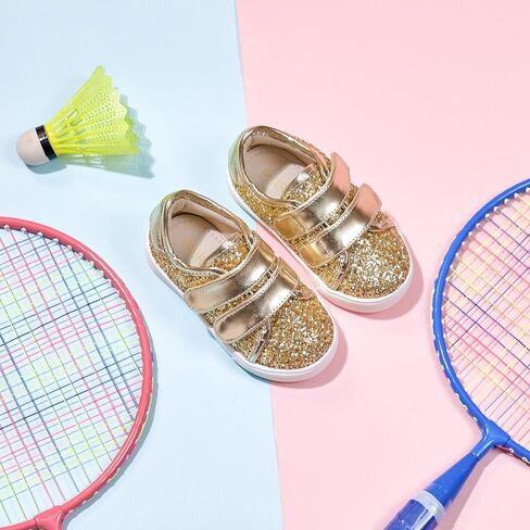 Toddler/Little Girls Sneakers-Slip On Glitter Sports Shoes for Running Walking in Saudi Arabia