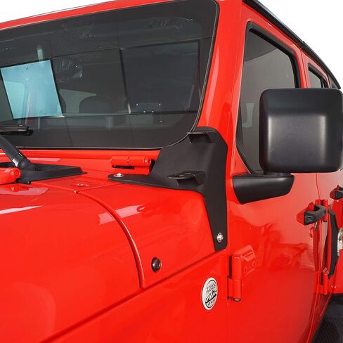 دعامات تثبيت خفيفة مزدوجة على شكل عمود من Hooke Road متوافقة مع 2018-2024 Jeep JL Wrangler/Gladiator JT - زوج (لا يناسب • Gladiator Mojave • الموديل) in Saudi Arabia