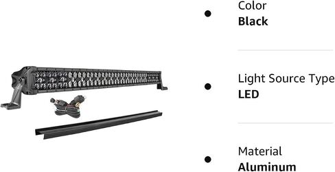 20 Inch 250W LED Light Bar w/Wiring Harness and Black Cover, 3-Row Spot Flood Combo Off Road Driving LED Work Light Fog Light on Font Bumper for UTV Truck Bronco Ranger Wrangler SUV Boat in Saudi Arabia