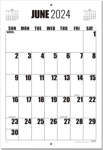 2024-2025 Calendar - Nekmit Wall Calendar 2024-2025, Large Print Big Grid Wall Calendar from Now July 2025, 22.75" x 15.5", Premium Wall Calendar for Organizing in Kuwait