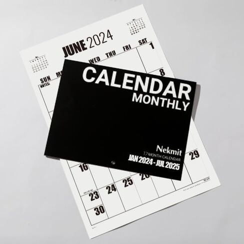2024-2025 Calendar - Nekmit Wall Calendar 2024-2025, Large Print Big Grid Wall Calendar from Now July 2025, 22.75" x 15.5", Premium Wall Calendar for Organizing in Kuwait