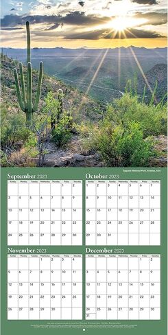 Turner Photographic National Parks Photo Mini Wall Calendar (24998950011) in Kuwait