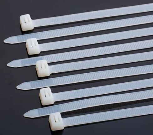 1000 PCS Nylon Cable Ties, 20 LBS Tensile Strength Multi-Purpose Zip Ties Self-Locking Small Zip Ties Heavy Duty Zip Ties, Tie Straps (4 Inch, White) in Saudi Arabia