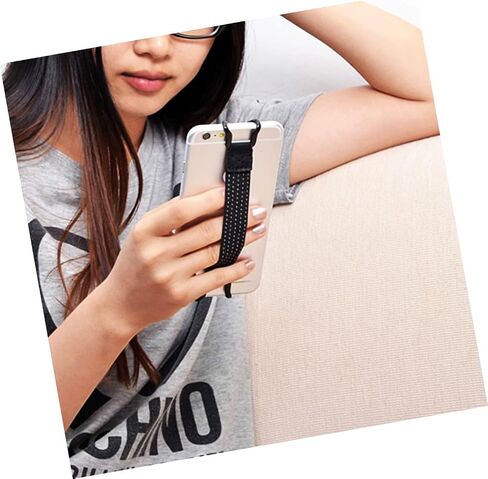 UKCOCO Tablet Holder Tablet Holder Strap Hand Grip Universal Nylon Band Tablet for E-Reader Black Cm Anti Finger Holder Bracket Elastic Phone Smartphones Mobile Cellphone Stand Cellphone Stand in Saudi Arabia