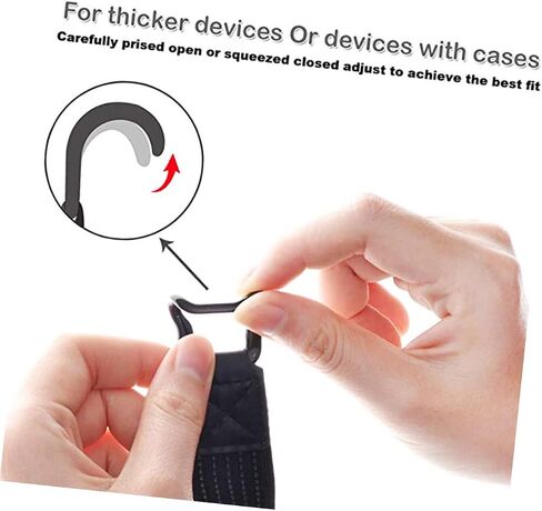 UKCOCO Tablet Holder Tablet Holder Strap Hand Grip Universal Nylon Band Tablet for E-Reader Black Cm Anti Finger Holder Bracket Elastic Phone Smartphones Mobile Cellphone Stand Cellphone Stand in Saudi Arabia