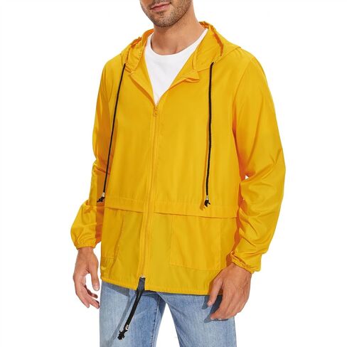 Century Star Mens Rain Jackets Waterproof with Hood Lightweight Packable Raincoat Windbreaker for Men Outdoors Rain Suits in Saudi Arabia