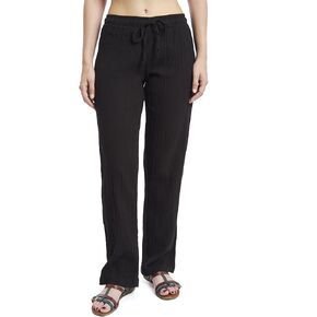 بنطال J & Ce نسائي من القطن الشاش منخفض الخصر للشاطئ وبي جي in Kuwait