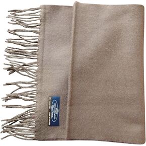 Annys Super Soft 100% Cashmere Scarf 12"x72" with Gift Bag (Coffee)