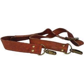 Leather Adjustable Padded Replacement Shoulder Strap with Metal Swivel Hooks for Messenger, Laptop, Camera, Duffle Bags & More
