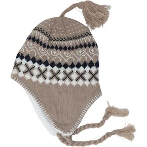 ArcticCozy Unisex Acrylic Knit Beanie with Ear Flaps – Winter Essential Hat in Saudi Arabia