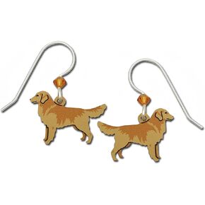 Sienna Sky Hypo-Allergenic Dangle Earrings (Golden Retriever)