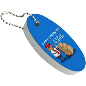 GRAPHICS & MORE Trump Offended Help You Pack Republican Funny Floating Keychain Oval Foam Fishing Boat Buoy Key Float