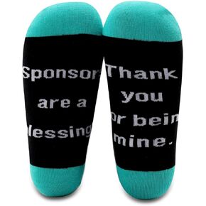 G2TUP Sponsor Gift Confirmation Christening gift Thank You for being My Sponsor Religious Thank You Sock