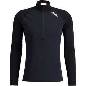 Swix Men's Racex Half Zip Wind-Resistant Quick-Drying Slim Fit Long Sleeve Baselayer Top
