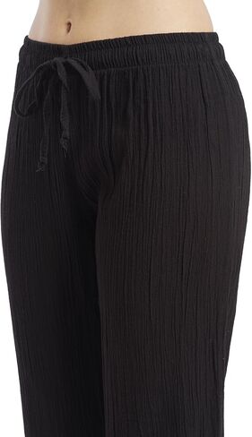 بنطال J & Ce نسائي من القطن الشاش منخفض الخصر للشاطئ وبي جي in Kuwait