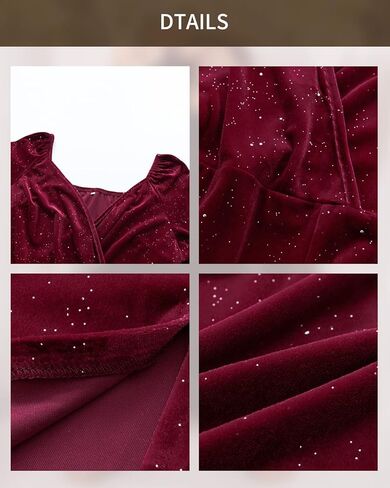 BebreezChic فساتين مخملية صغيرة Bodycon لامعة للنساء فساتين مخملية لحفلات الكوكتيل وقابلة للتمدد ورقبة على شكل حرف V in Kuwait