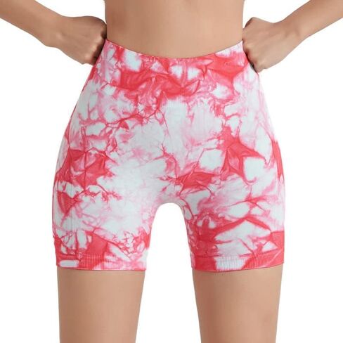 Tie Dye Seamless Leggings for Women High Waist Scrunch Seamless Yoga Pants in Saudi Arabia