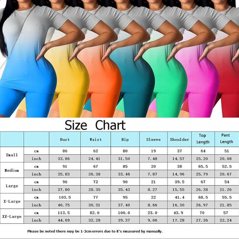 Nimsruc Women's 2 Piece Outfits Summer Casual Print Bodycon Shorts Pant Set in Kuwait