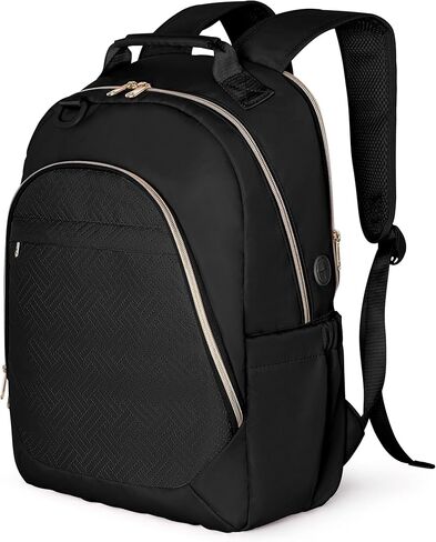 حقيبة ظهر للكمبيوتر المحمول من فاسروم للنساء للعمل، حقيبة كمبيوتر مقاس 15.6 بوصة حقيبة نهارية عادية مع فتحة شحن USB للسفر والعمل والكلية، وردي (حقيبة فارغة فقط) in Kuwait
