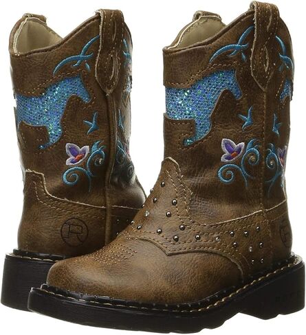 حذاء Roper Toddler-Girls' Horses Light-up Cowgirl - 09-018-1202-0031 Br in Saudi Arabia