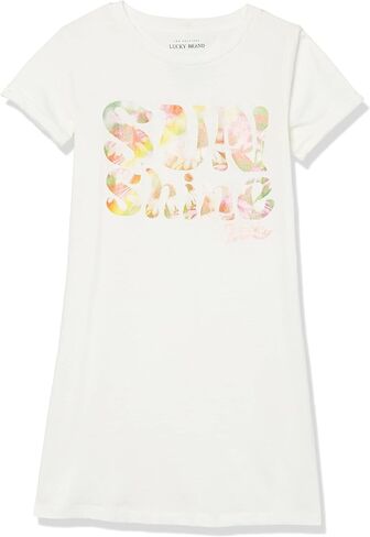Lucky Brand girls Girls' Tee Shirt Dress Casual Dress in Saudi Arabia