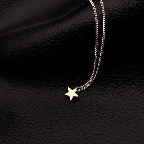 Yrolrorh Boho Star Short Necklace Gold Choker Chain Tiny Star Drop Pendant Wedding Necklace Dainty Charm Fashion Jewelry Gift for Women and Girls in Saudi Arabia