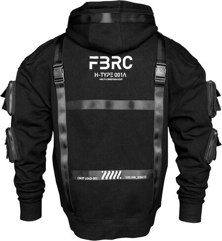 Fabric of the Universe 14oz Ultra Heavyweight Premium Cotton Cyberpunk Fashion Hoodie in Kuwait