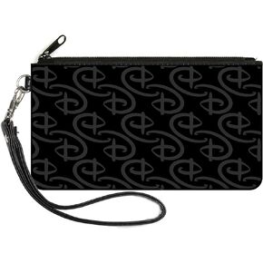 Buckle-Down Women's Standard Zip Wallet Disney Signature D Large, 8" x 5"