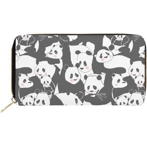 Llama Mexico Wallet for Women Men, Mens Womens Leather Wallet Purse for Phone Money Credit Card Keys Change