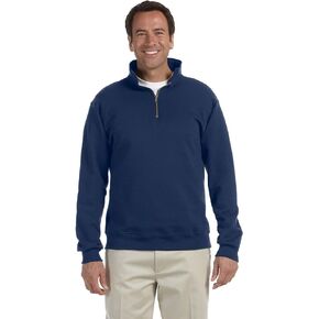 Jerzees 9.5 oz., 50/50 Super Sweats NuBlend Fleece Quarter-Zip Pullover (4528) J NAVY