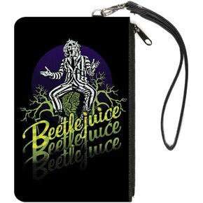 Buckle-Down Women's Standard Zip Wallet Beetlejuice Large, 8" x 5"