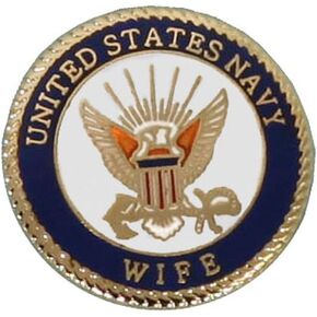 US Navy Wife Lapel Pin