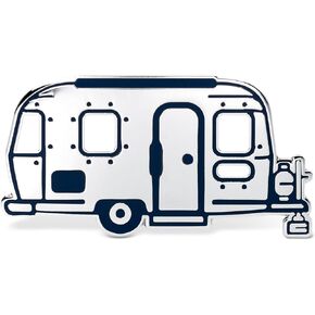 Happy Camper Travel Trailer Hard Enamel Lapel Pin
