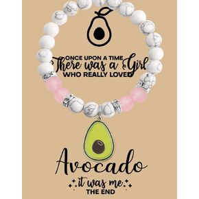 MAOFAED Avocado Gift Avocado Bracelet Avocado Lover Gift There Was A Girl Who Really Loved Avocado
