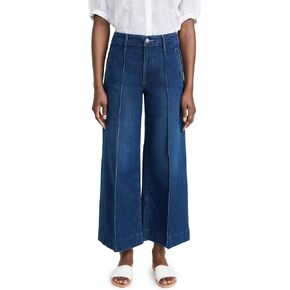 PAIGE Women's Harper Ankle Length Jeans with Welt Pockets and Pintucks