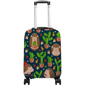 Luggage Cover Spandex Travel Suitcase Protector Green Monster Truck Boy Washable Baggage Cover S Fits 18-20 Inch Luggage