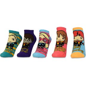 Harry Potter Draco Harry Hermione Luna Ron 5 Pack Low Cut Adult Socks