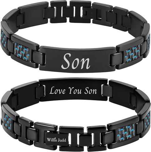 Willis Judd Love You Son Bracelet From Mom Dad In Gift Box From Mom To Son Graduation Gift in Saudi Arabia