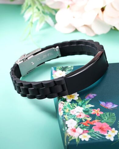 JF.JEWELRY Personalized Gifts to My Son, to My Daughter Husband Wife Bracelet, Son Bracelet from Mom and Dad, Son Gift for Graduation in Saudi Arabia