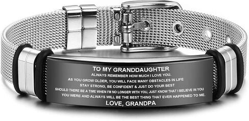 JF.JEWELRY Personalized Gifts to My Son, to My Daughter Husband Wife Bracelet, Son Bracelet from Mom and Dad, Son Gift for Graduation in Saudi Arabia